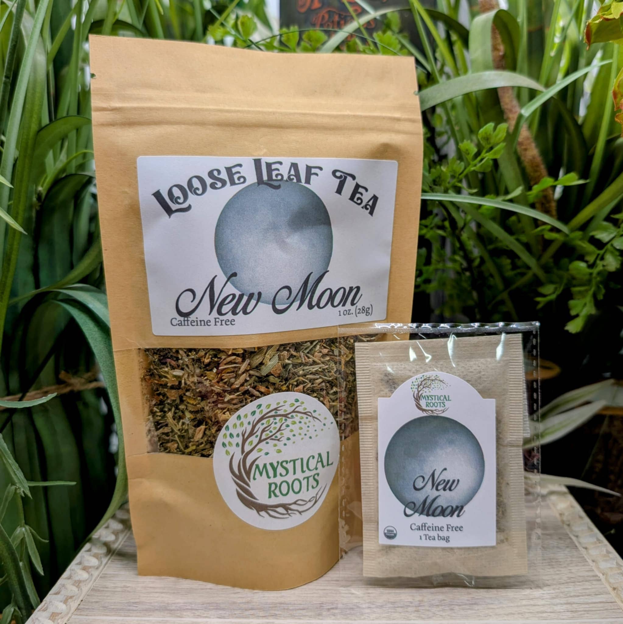 Mystical Roots - Wholesale Loose Tea - New Moon – Herbal tea for New Beginnings - Loose3