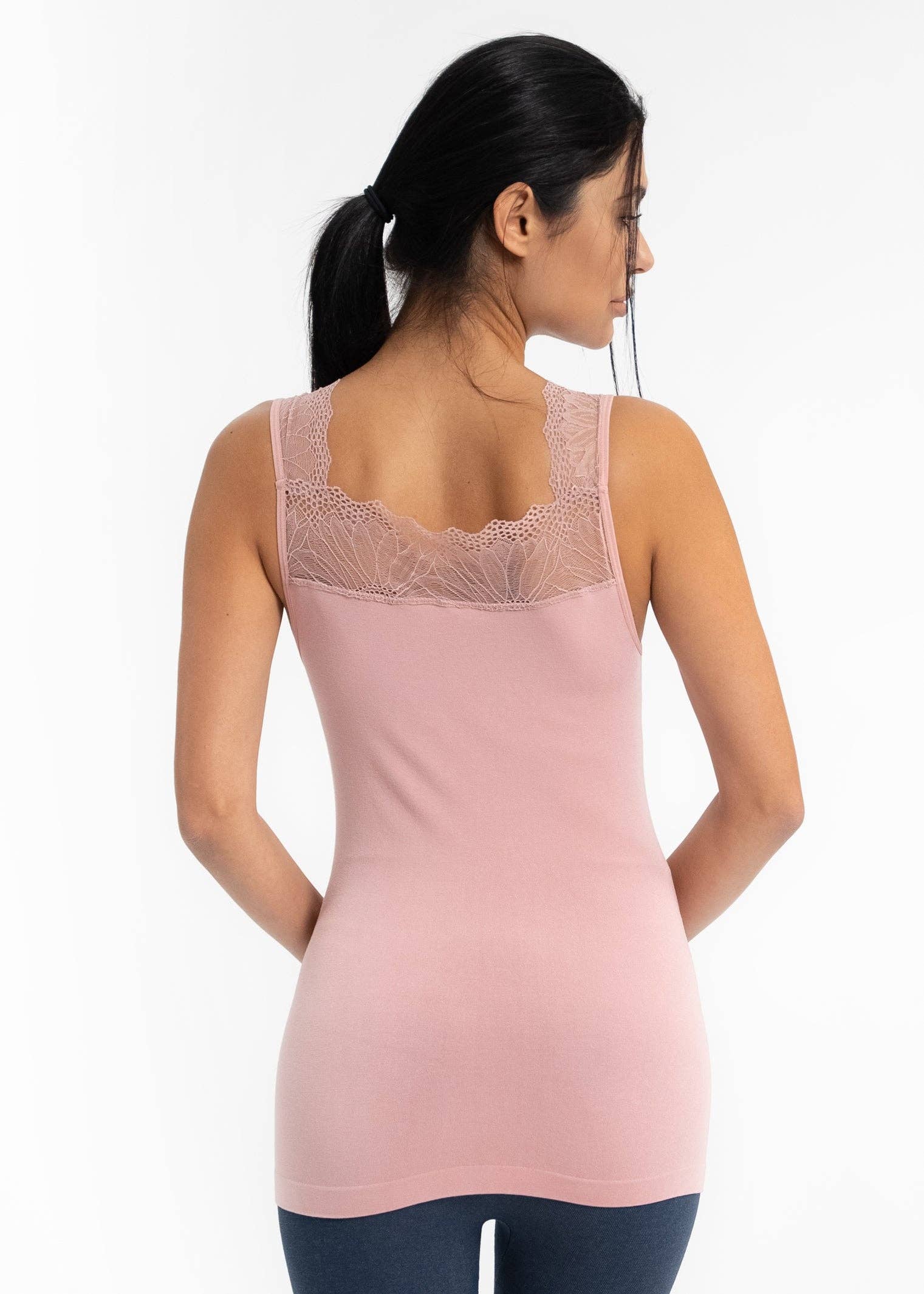 ELIETIAN - Vente Haut en maille – femme - Top réversible avec insert en dentelle39