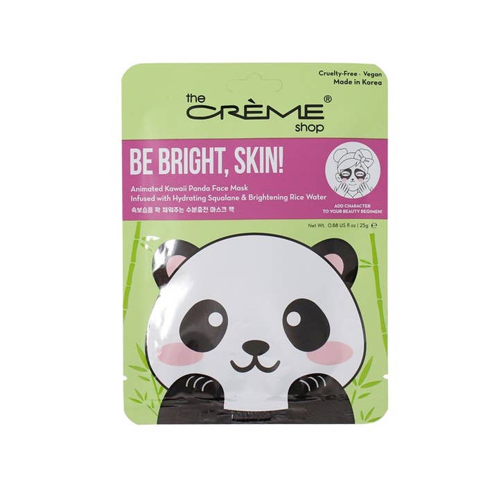 TRENDING CORPORATE - Wholesale Skincare Face Mask - ASM9498-1 The Creme Shop - Be Bright, Skin! Kawaii Panda Mask