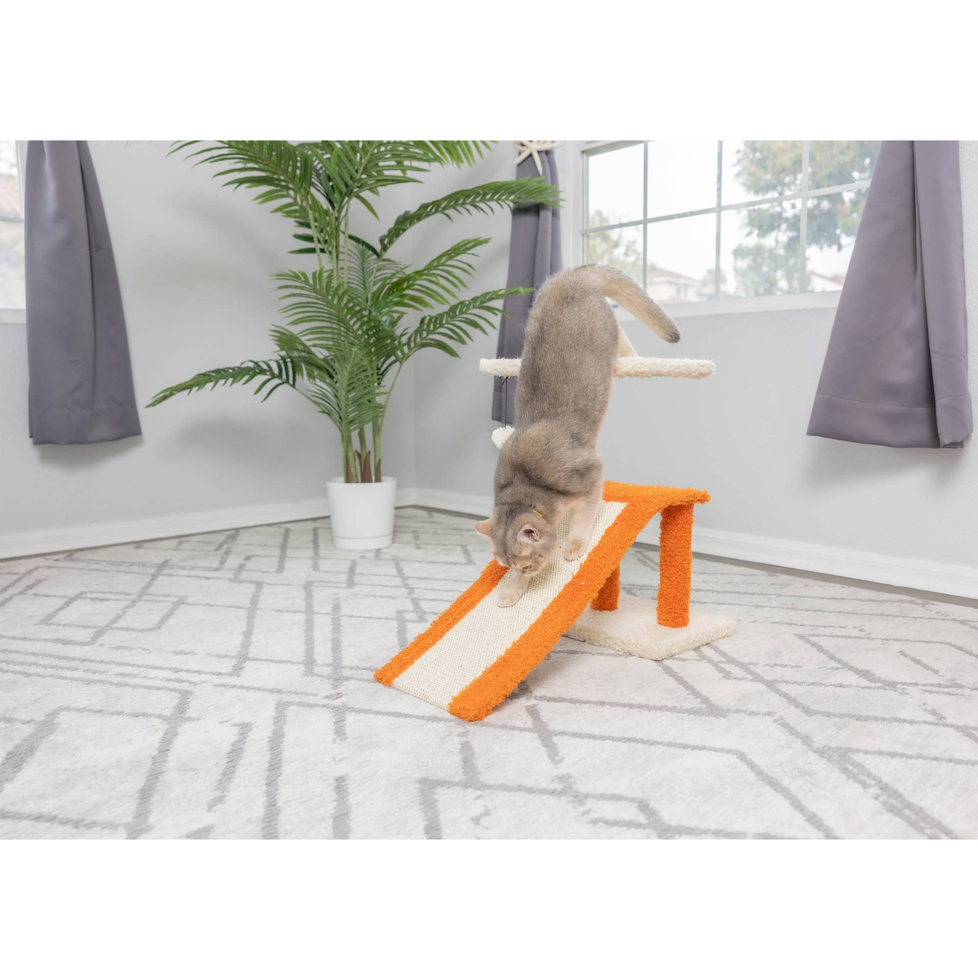 Armarkat - Wholesale Pet Scratcher - Cat - Armarkat Two Level Platform Scratcher W Sisal Carpet Ramp4
