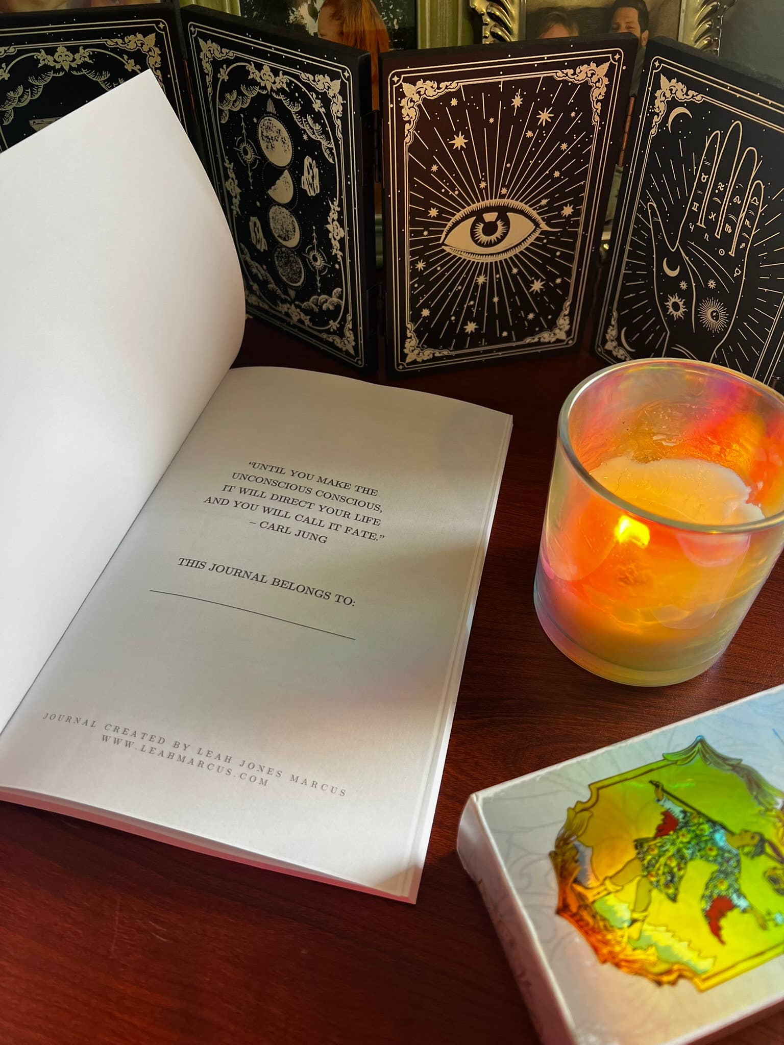 Leah Jones Marcus - Vente Journal intime - Journal de tarot pour l'autoréflexion1