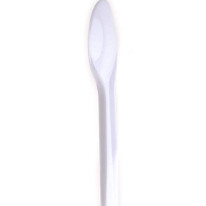 Disposable Plastic White Mini Tasting Spoons for wholesale on Faire1
