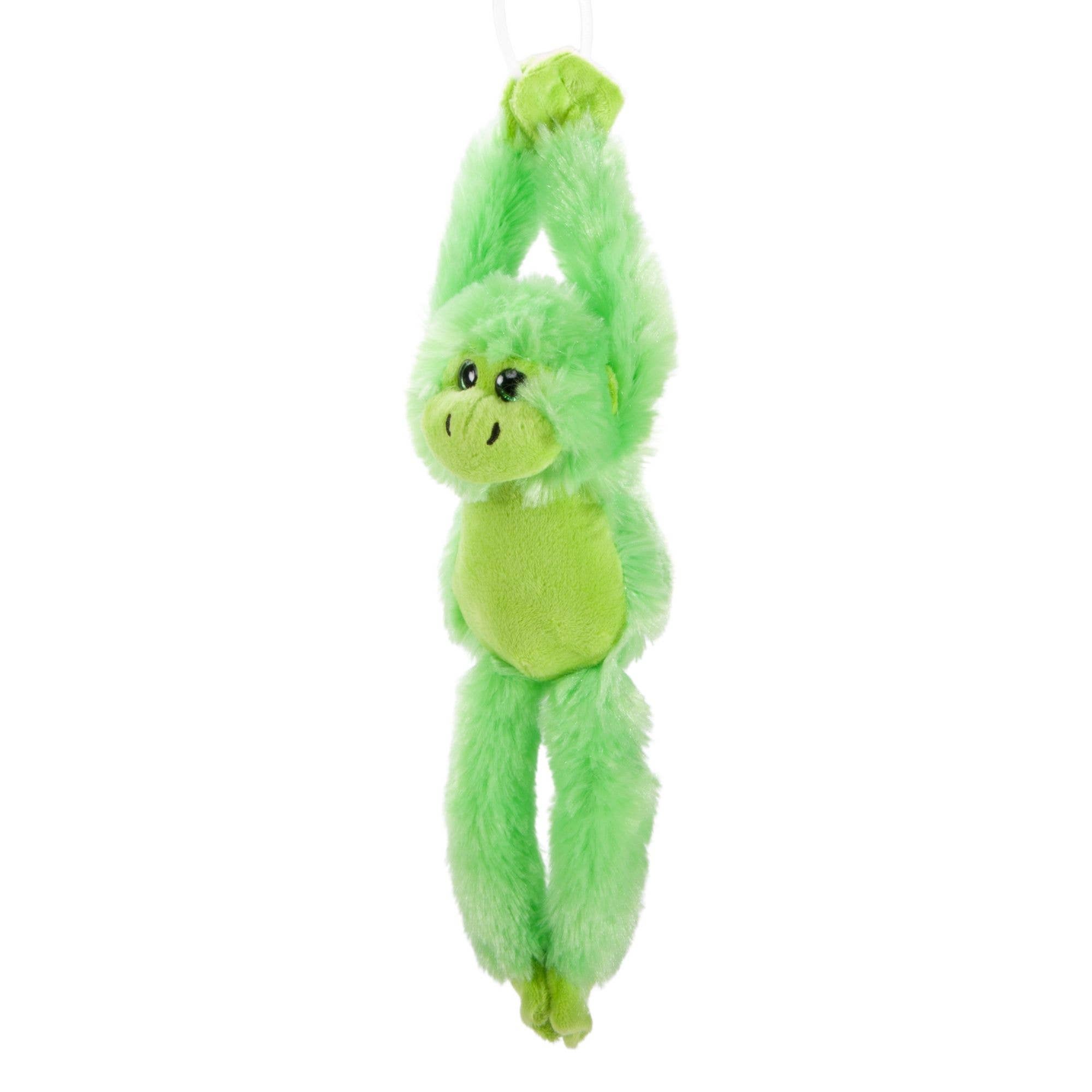 The Petting Zoo - Vendita all'ingrosso Peluche - Bambini e neonati - Assortimento a forma di scimmia arcobaleno da appendere, 28 cm3