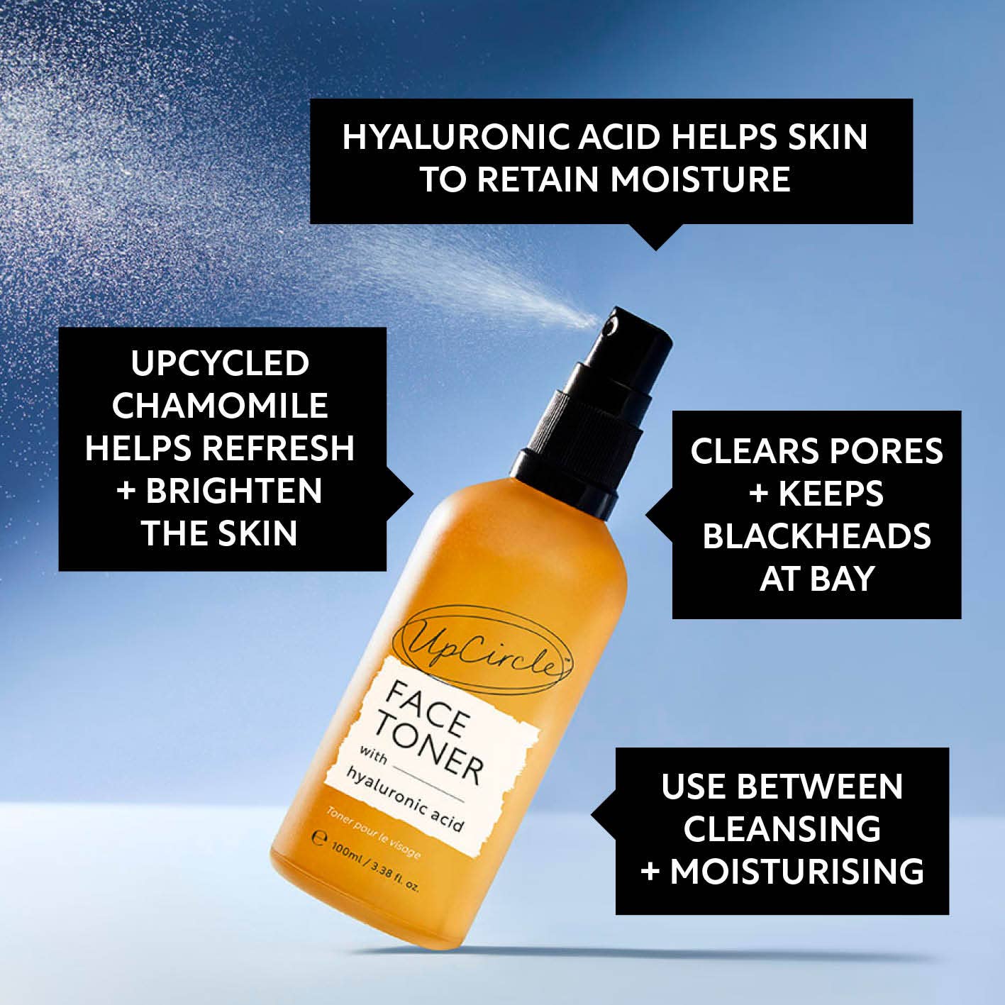 UpCircle USA - Wholesale Facial Toner - Eco Friendly + Sustainable Face Toner with Hyaluronic Acid Skincare Stocking Stuffers2