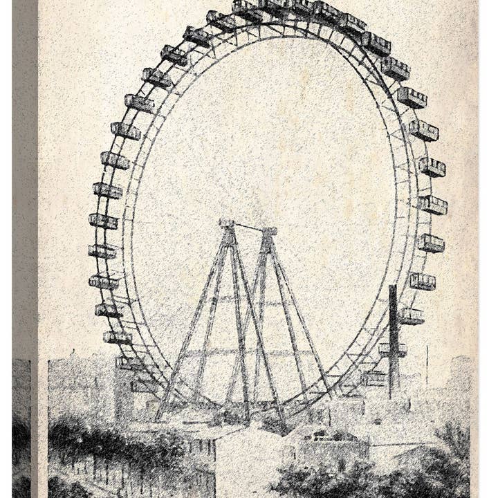 La Grande Roue De Paris Décoration murale sur toile 22" x 20" pour la vente par PTM Images