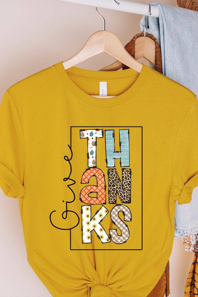 COLORBEAR – T-shirt estampada - Mulher por atacado – DAR GRAÇAS MANGA CURTA UNISSEX