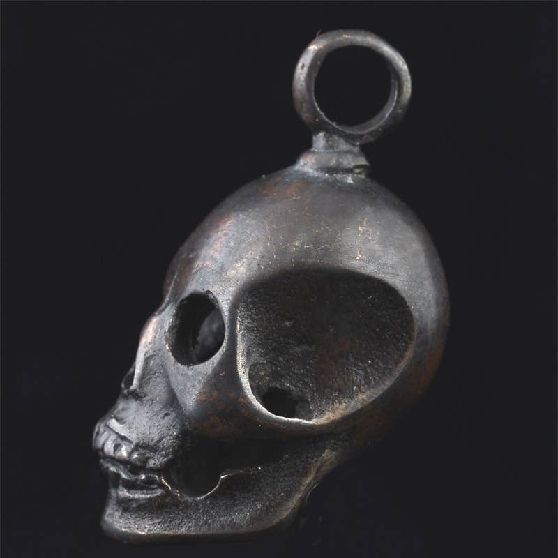 Tiger Tiger Beads LLC - Wholesale Individuele bedel/hanger - Burkett Skull Drop Hanger van Bob Burkett in brons1