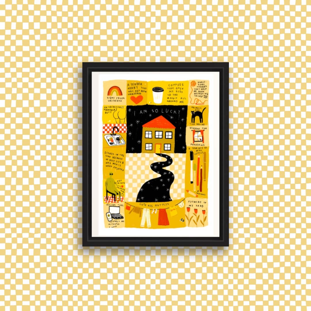 RANI BAN CO - Wholesale Art Print - I AM SO LUCKY Art Print0
