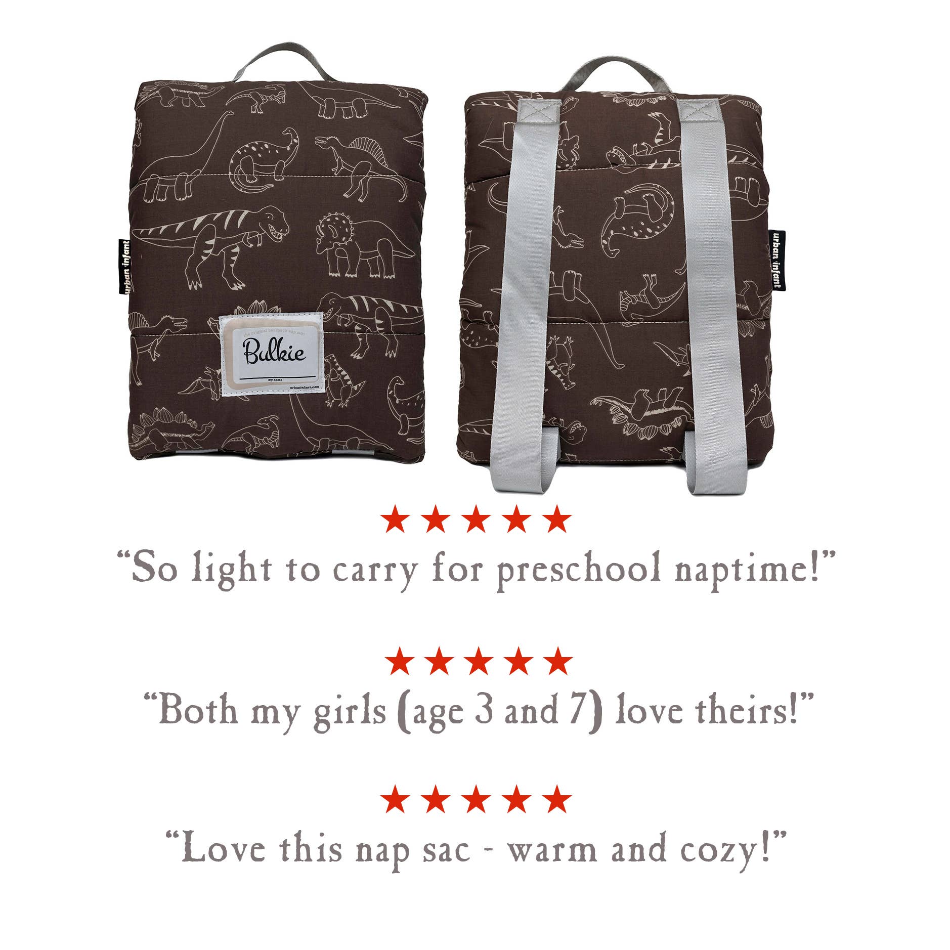 Urban Infant - Wholesale Nap Mat - Kids & Baby - Kids Toddler Nap Mat Sleep Mat - Dinosaurs Bulkie™2