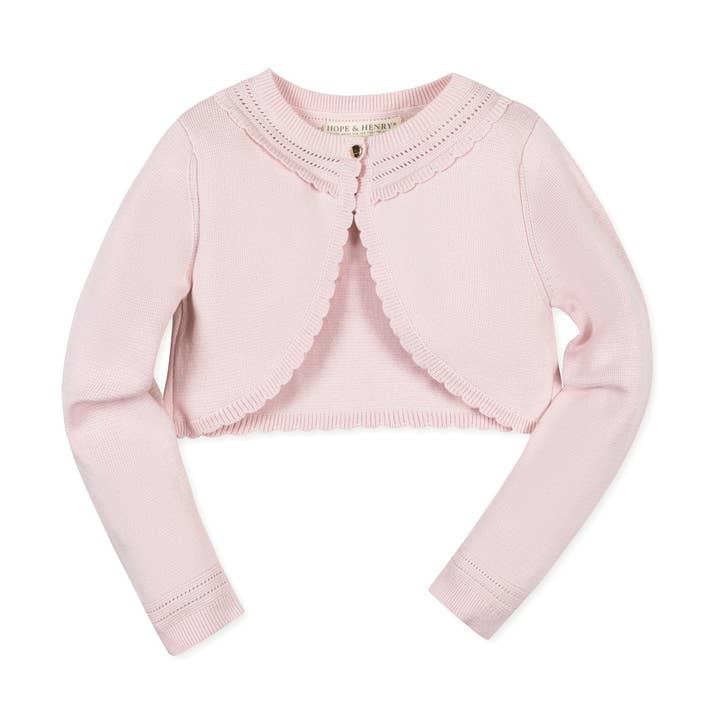 Organic Cropped Special Cardigan - Baby for wholesale by Hope and Henry