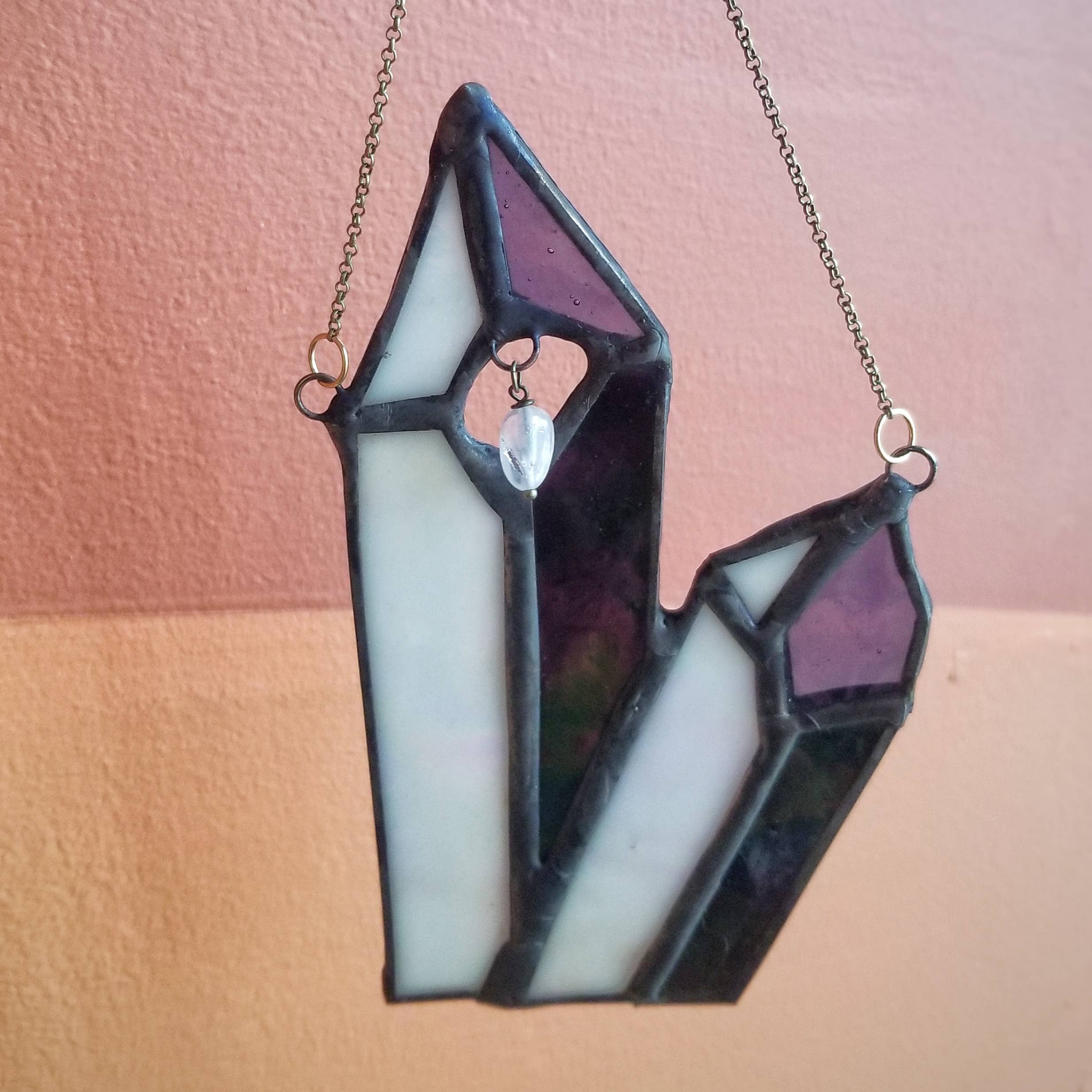 Lost & Found Design - Wholesale Suncatcher - Stained Glass - Double Crystal Cosmic small hanging1