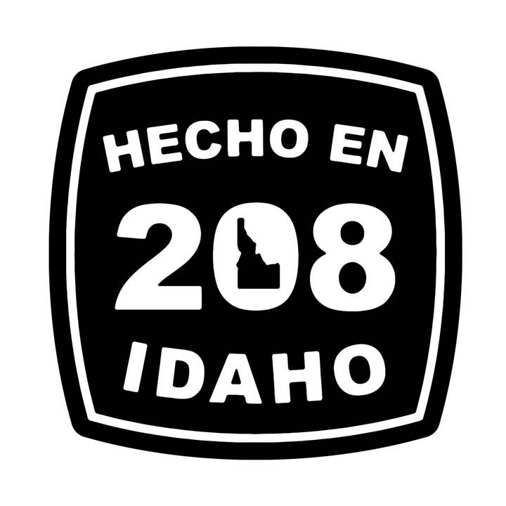Hecho En Idaho Vinyl Sticker for wholesale by Erica Alfaro Designs