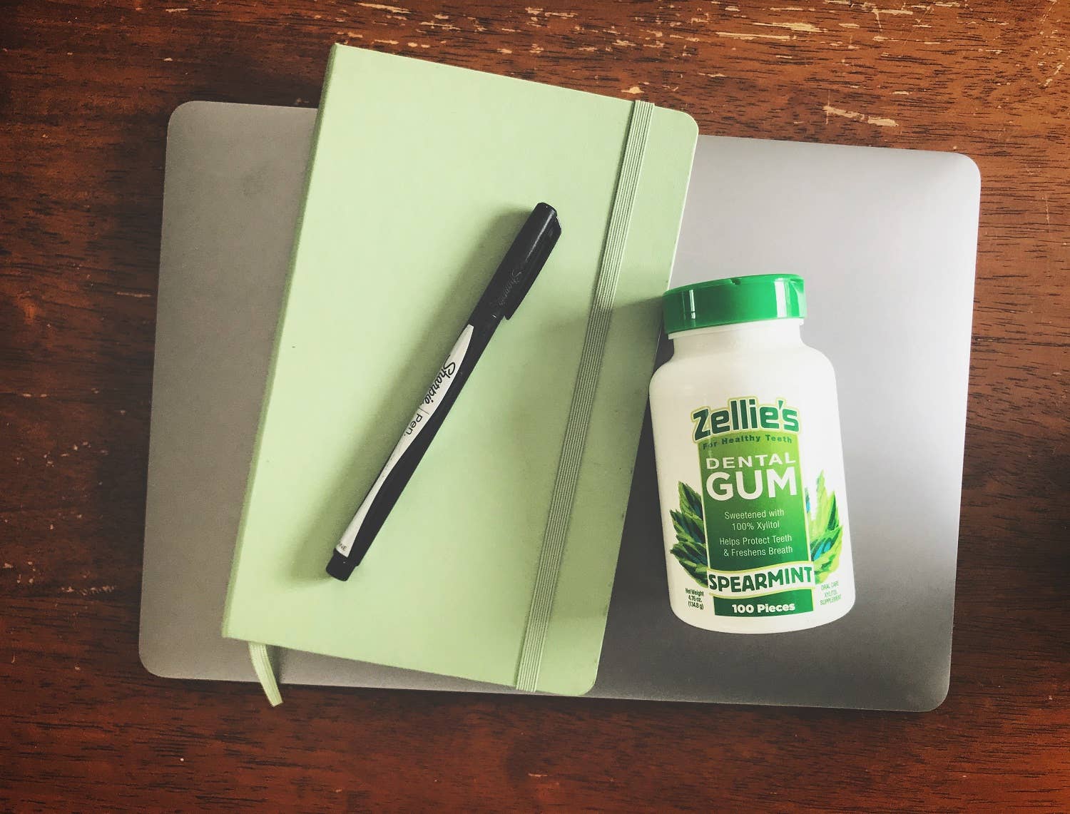 Zellie's - Wholesale Chewing Gum - Zellie's Xylitol Dental Gum - Spearmint 100ct Jar6