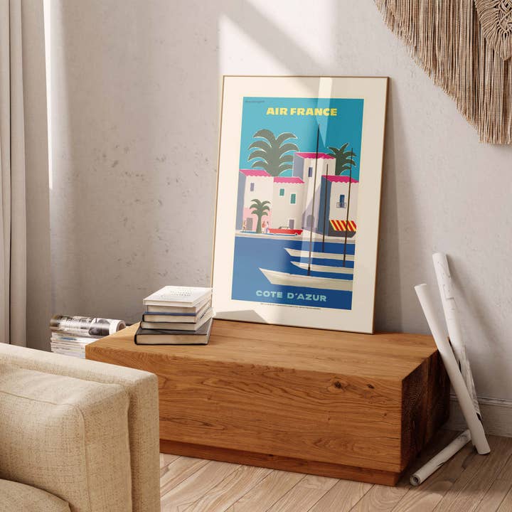 Oneart - Wholesale Poster - Air France poster / D'Azur AFL0096 d'Azur - AFL00962