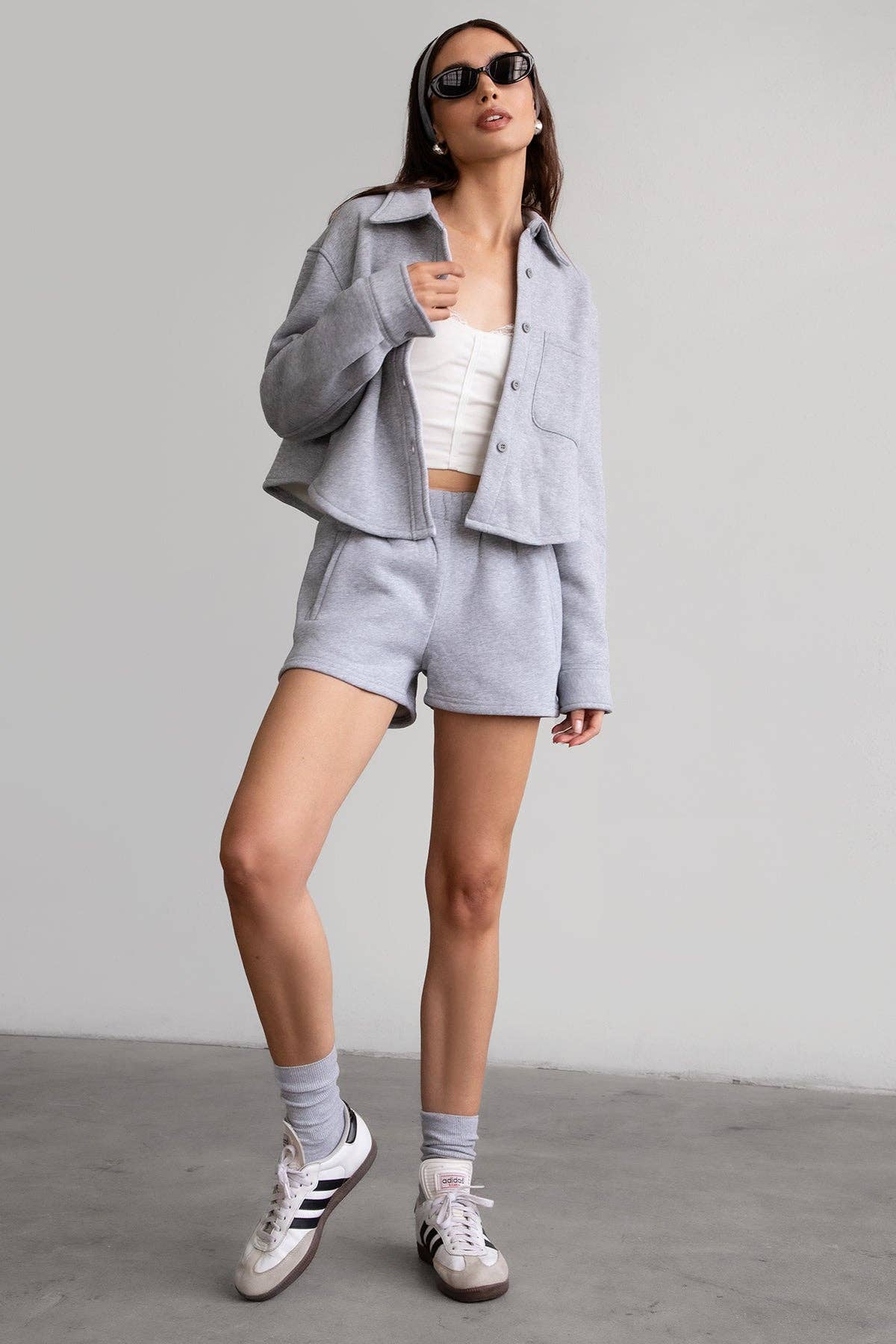 TICTOC - Wholesale Lounge Shorts - Women's - MOMO Plush Fleece Lounge High Waist Fleece Shorts28