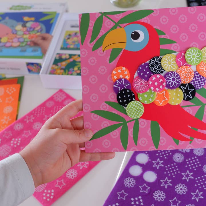 Créa Lign' - Vendita all'ingrosso Kit per lavoretti fai da te - Bambini - Feltro «Nella savana»2