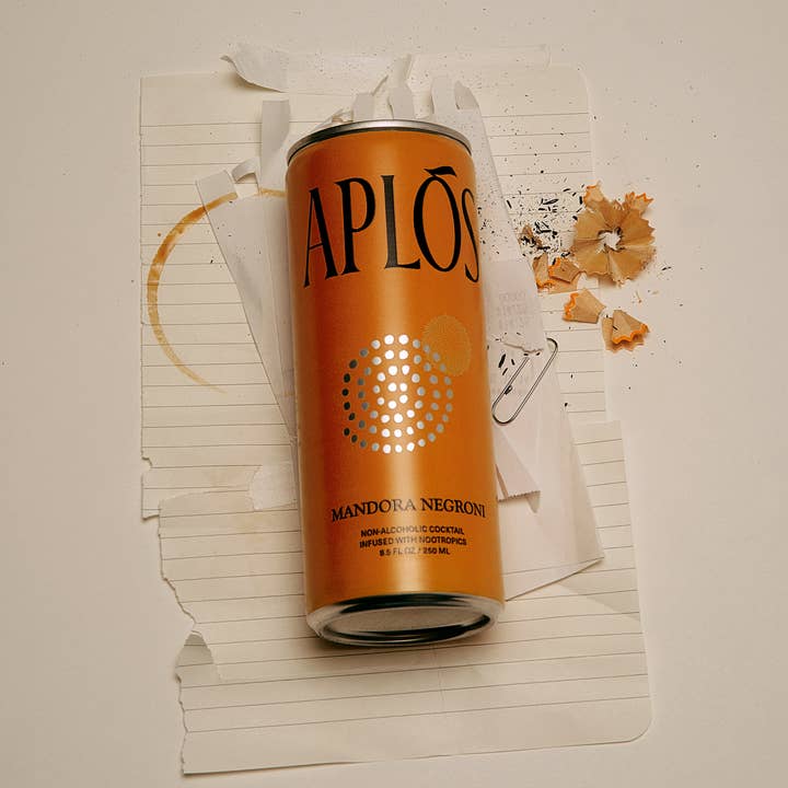 Aplos - Wholesale Non-Alcoholic Aperitif/Mocktail - Aplós Mandora Negroni- 24 cans1