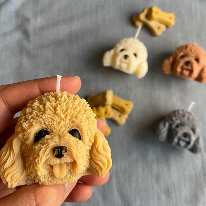 JaaM – wholesale Novelty candle – Poodle Dog Candle For Poodle Owner Decor2