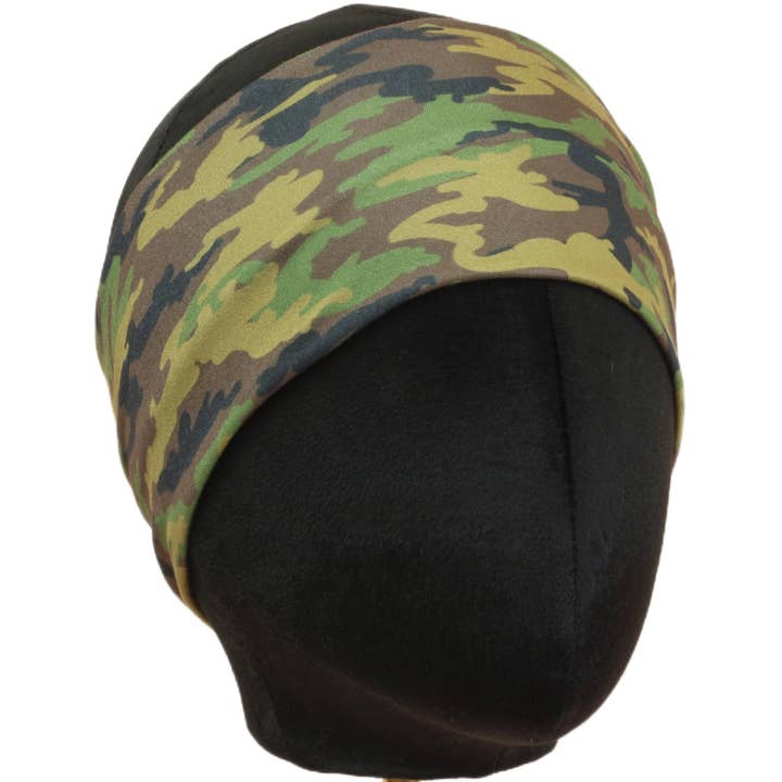 Stirnband mit Woodland-Camouflage und Stretch für den Großhandel von The Sassy Olive Handmade Headbands