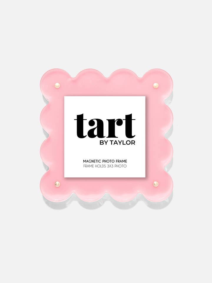 Light Pink Mini Acrylic Picture Frame for wholesale by Tart By Taylor