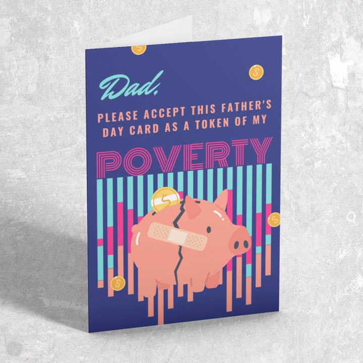 Funny Father's Day Cards | Retro Style Greeting Cards | Dad for wholesale by BlveOlive
