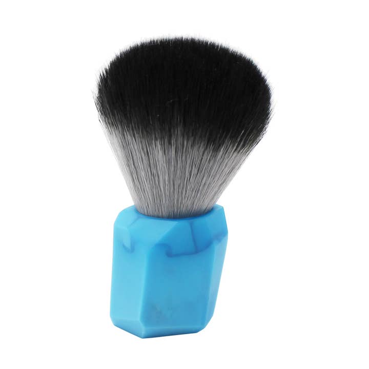 Geo Blue Shaving Brush for wholesale by Hillman Reid