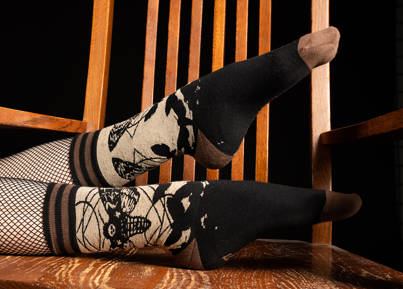 FootClothes LLC – wholesale Socks – Unisex – Death's Head Hawkmoth Socks3
