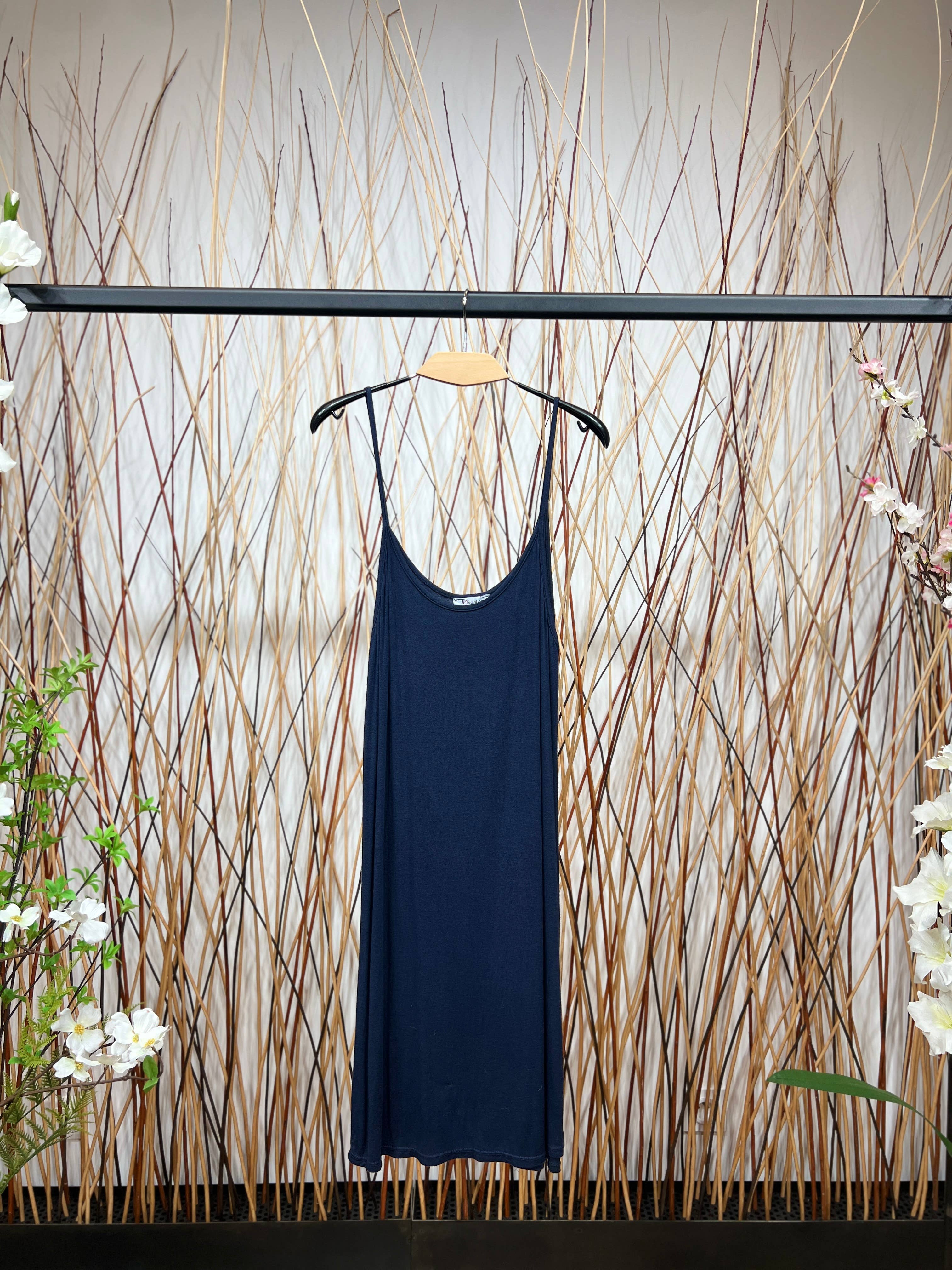 L'Emotion - Wholesale Dress - Women's - Short Light Tank Dress with Thin Straps Simple8