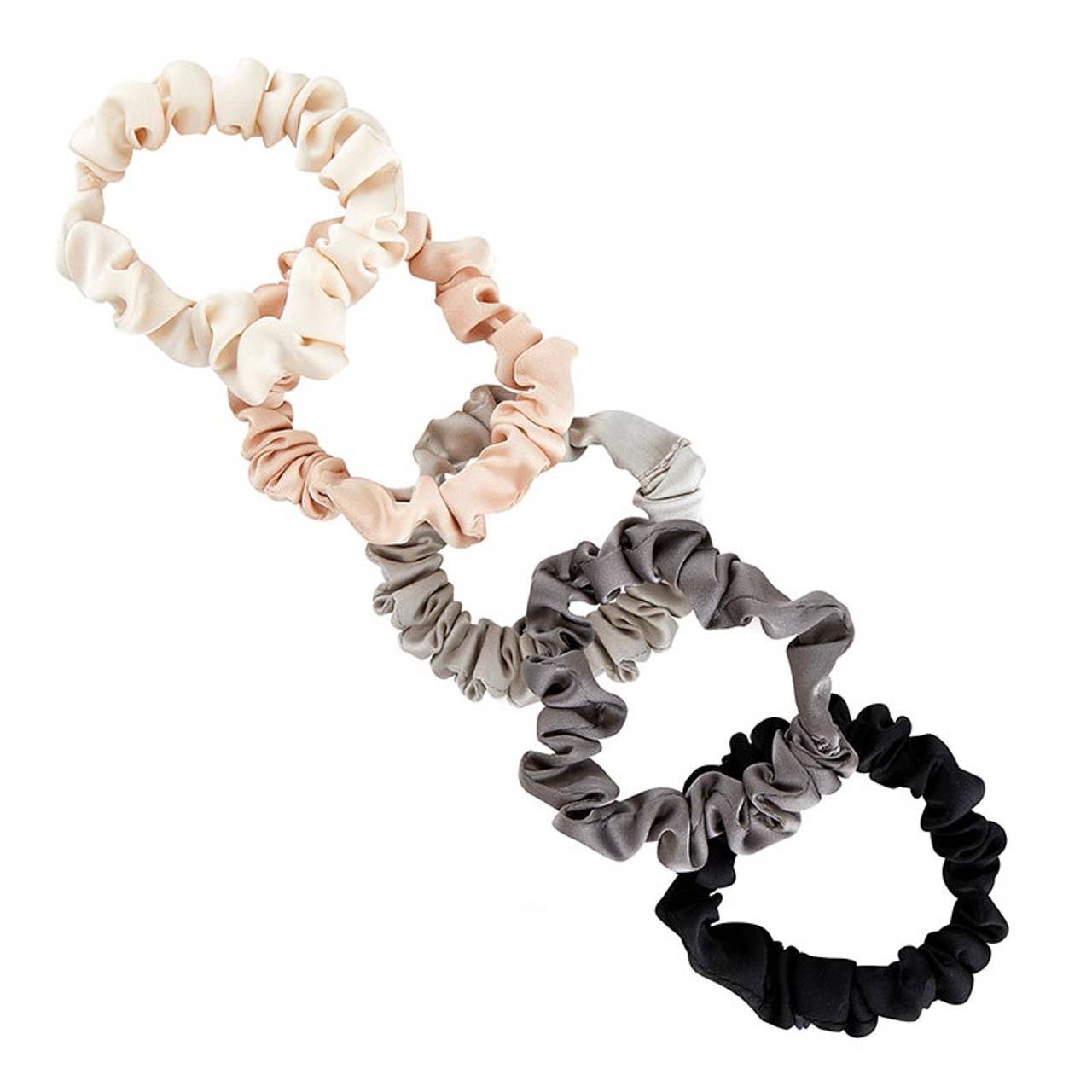 Bella Sleep + Spa - Wholesale Scrunchie - Women's - Satin Scrunchies Jar - Ivory Ombre1