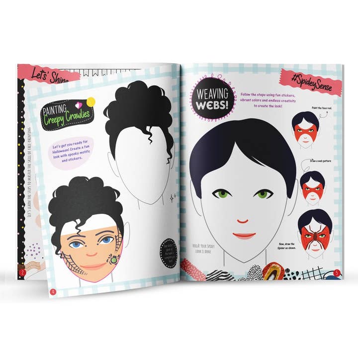 Independent Publishers Group - Wholesale Coloring & Activity Book - Kids & Baby - Stick & Style - Fabulous Face Art (Sticker Activity Book)2