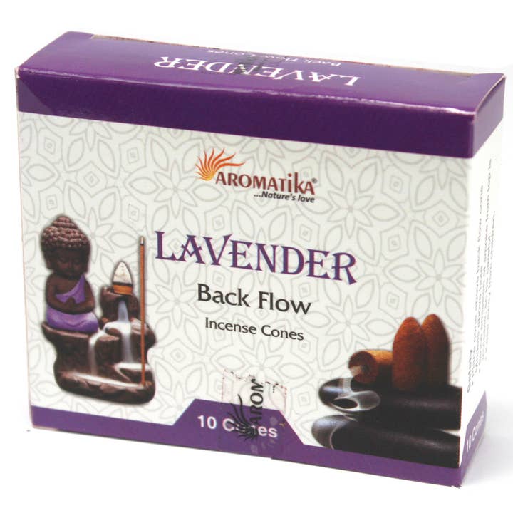Aromatica Backflow Incense Cones - Lavender for wholesale by Ancient Wisdom