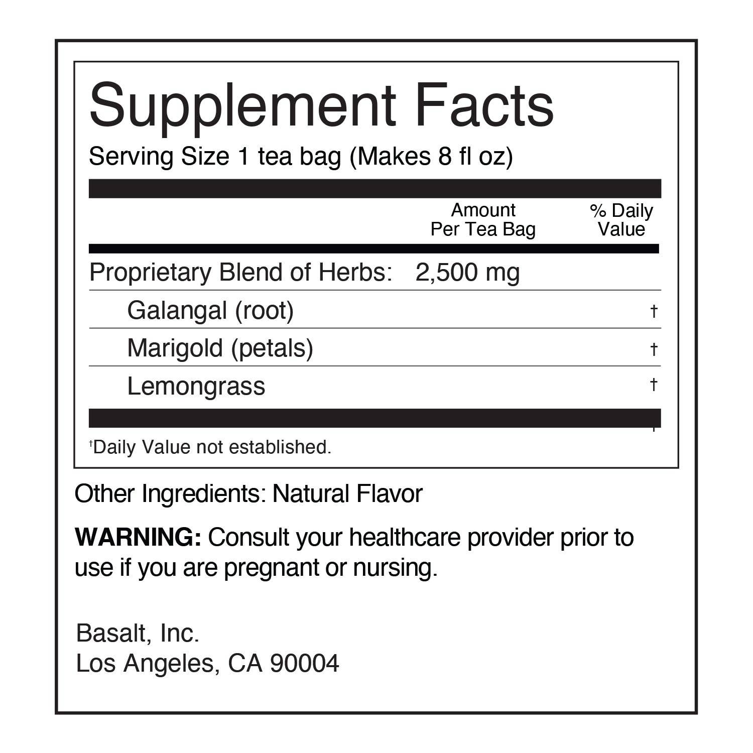 House of Basalt - Wholesale Tea Bags - Digestion Tea5