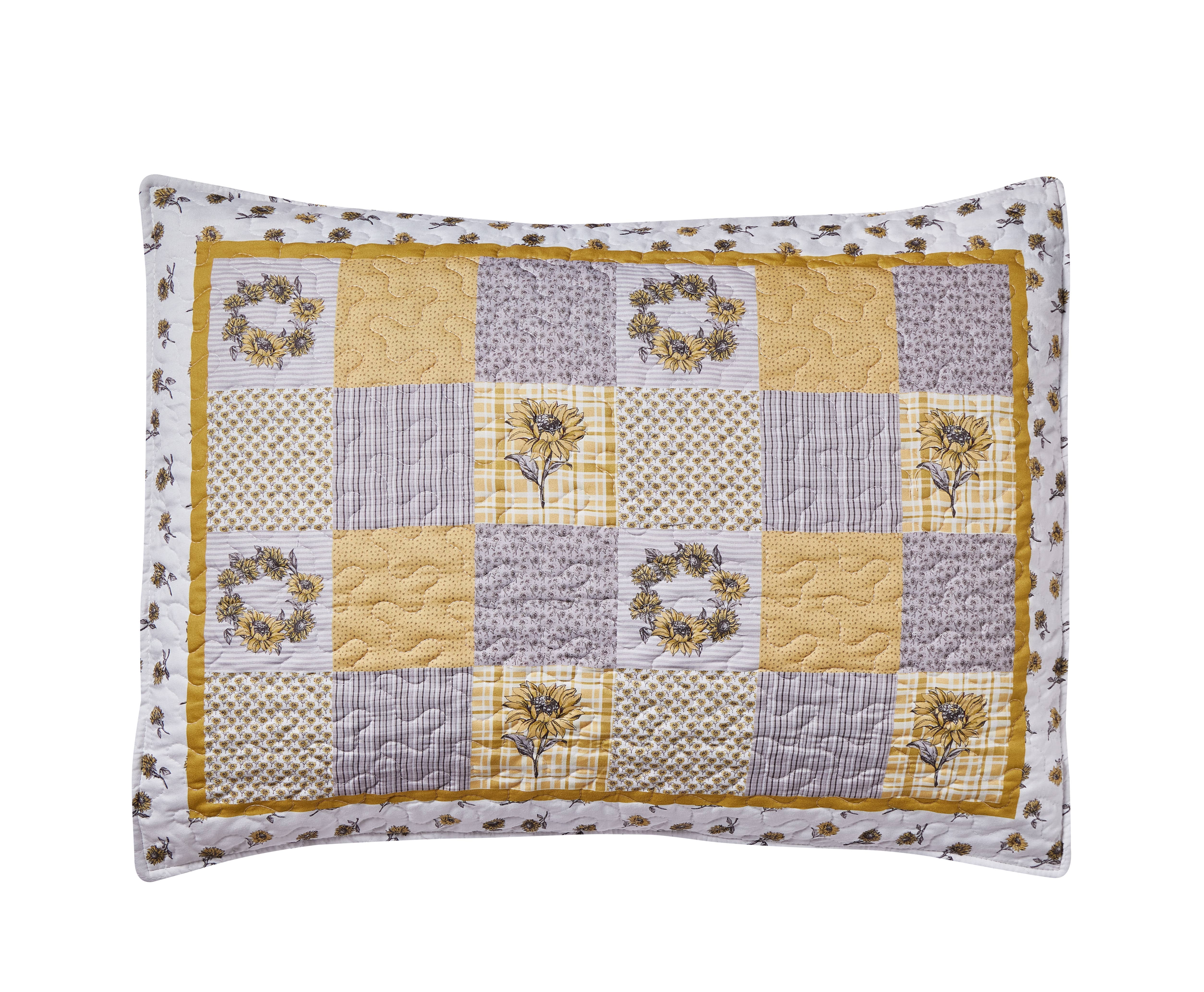 Duke Imports - Wholesale Bedding Set - "Sunshine" 3-Piece Designer Microfiber Quilt Set4