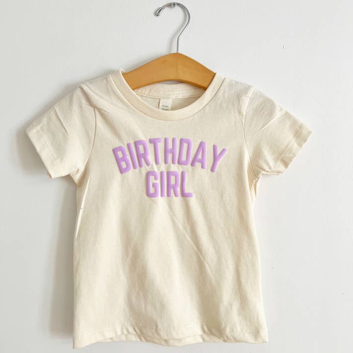 Birthday Girl Organic Short Sleeve Tee for wholesale by Bohemian Babies