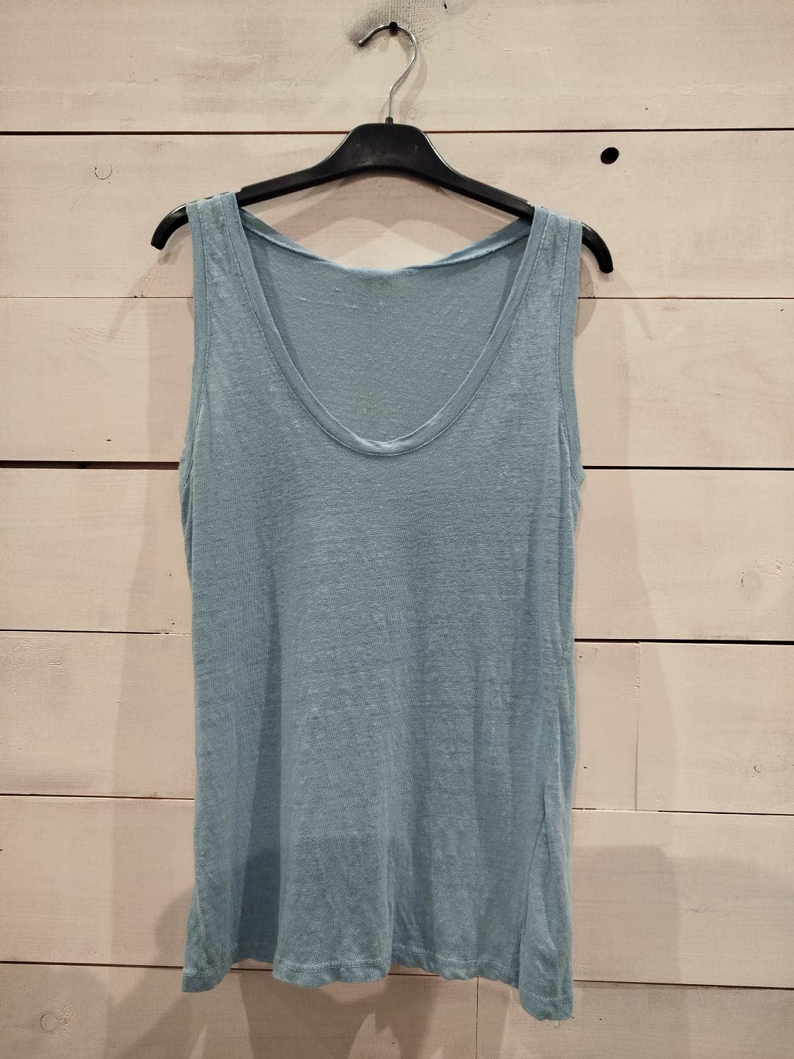 Linos y Textiles – Großhandel T-Shirt – Damen – REF 3981 Basic Stretch Leinen-Top 100 %9