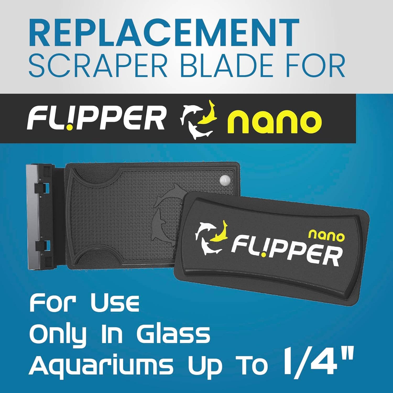 Flipper Aquarium Products - Wholesale Pet Grooming Aid - Dog - Flipper Nano Aquarium Cleaner Stainless Steel Replacement Blades2