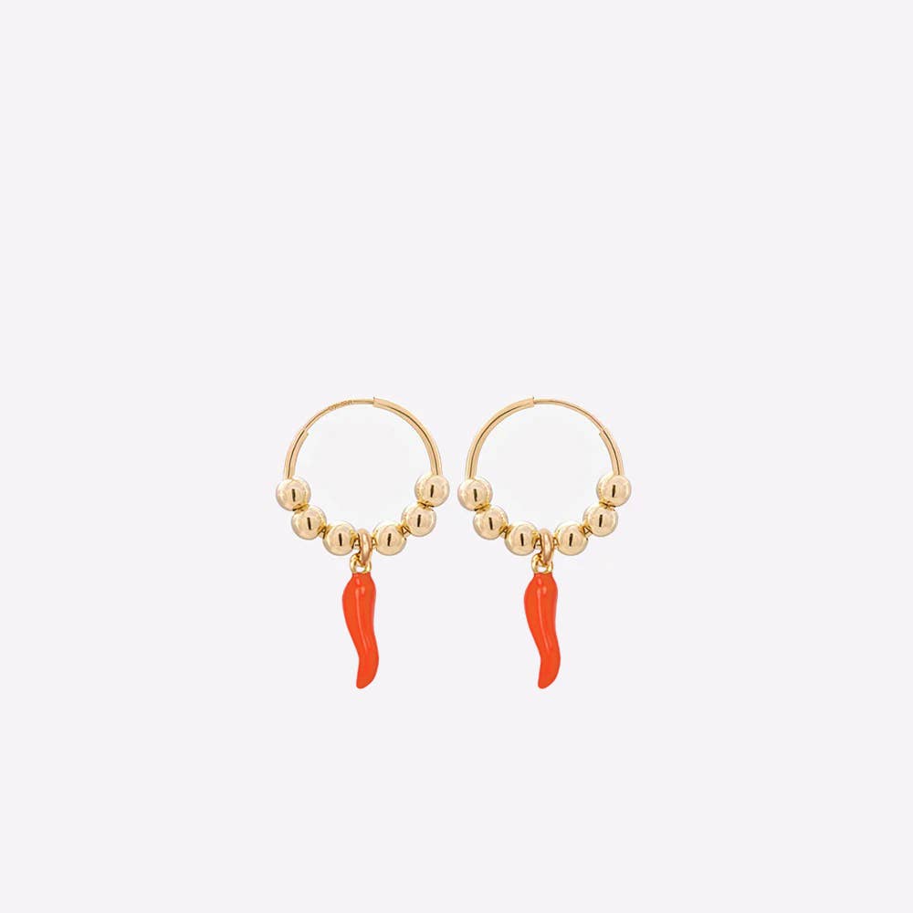 22 Jewelry - Wholesale Hoop Earrings - CHILI 16MM EARRING1