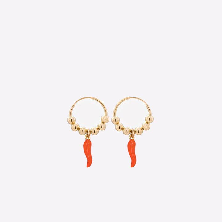 22 Jewelry - Wholesale Hoop Earrings - CHILI 16MM EARRING1