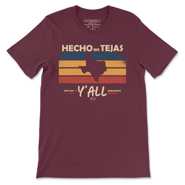 Overholt Supply Co. - Wholesale Screen Printed T-Shirt - Men's - OSC-086 Hecho en Tejas Y'all 2.03