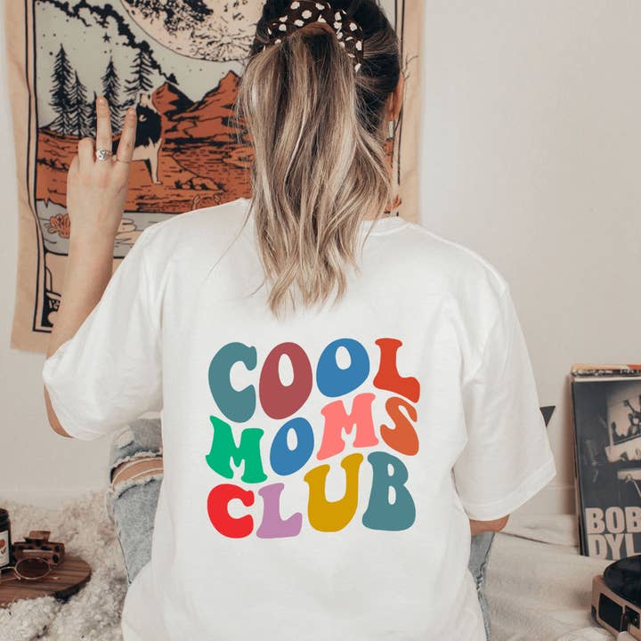 Colorful Cool Moms Club Shirt, Best Gift for Mother for wholesale by Fashion Tales