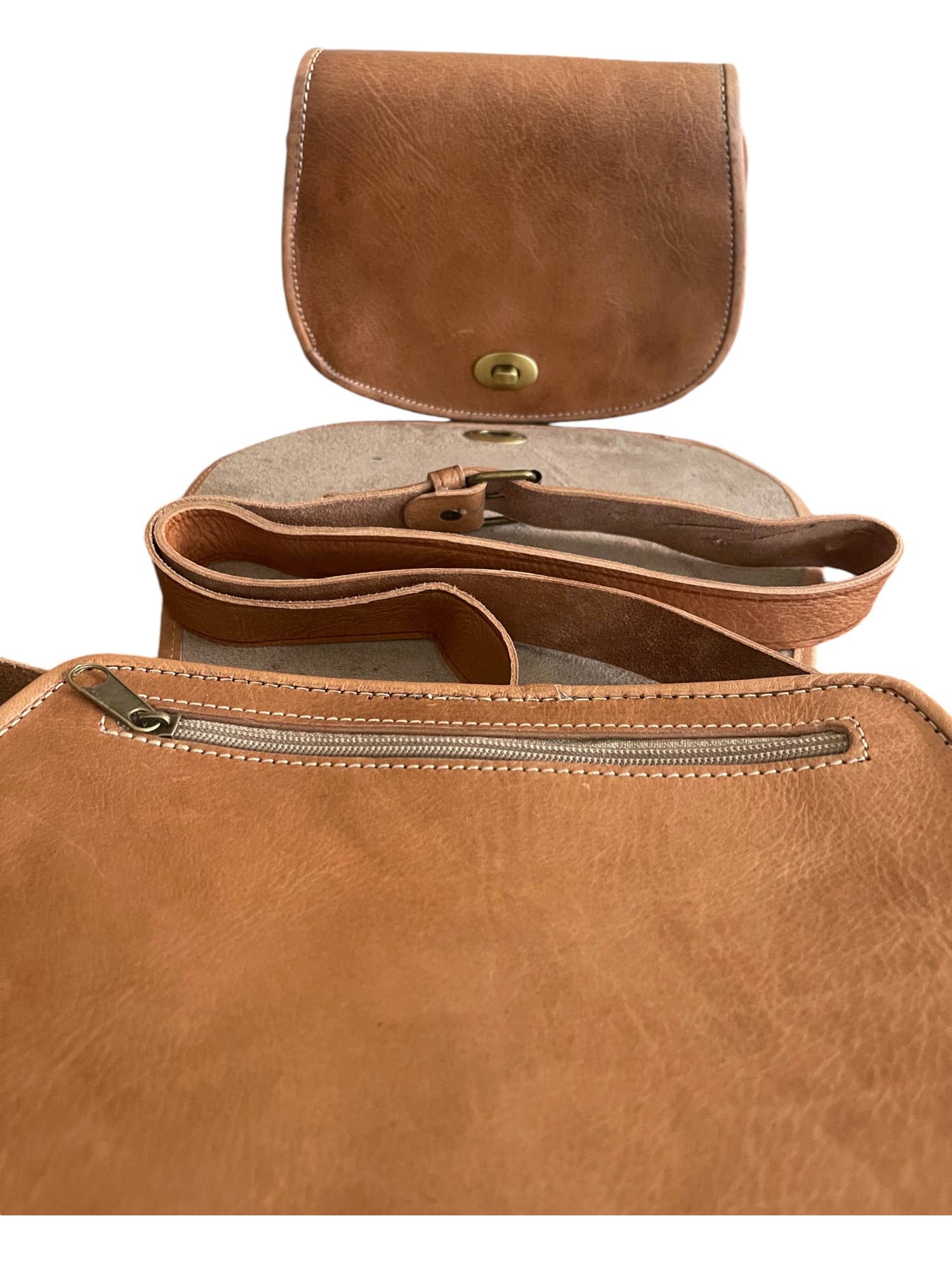 HandHappiness - Wholesale Crossbody Bag - Women's - Handmade Genuine Leather Saddle Bag For Women.4