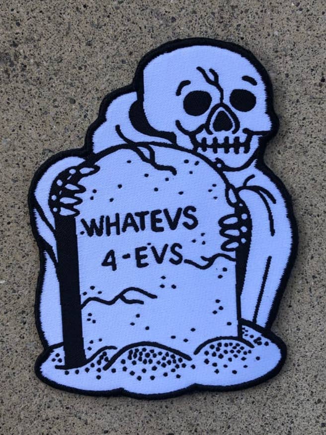 RR #130 Matt Darling Whatevs 4-Evs Patch for wholesale by The Rubbish Rubbish
