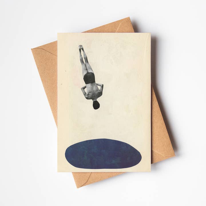 Springboard Greeting Card for wholesale by Cassia Beck