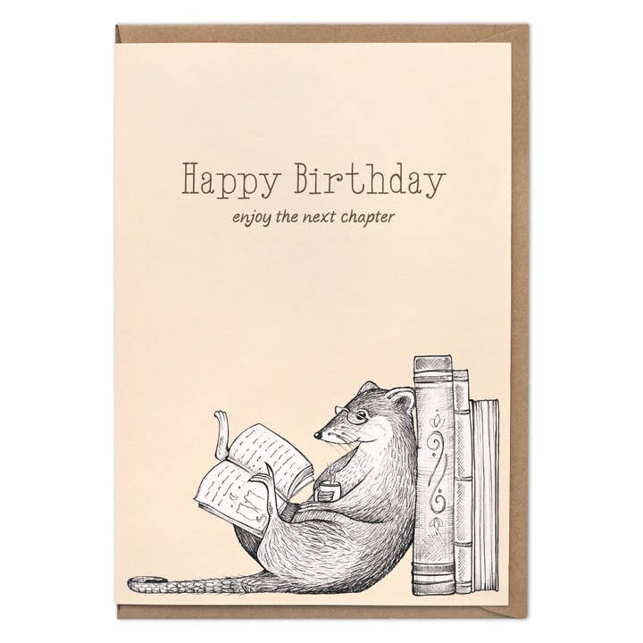 Carte pliable – Rat de bibliothèque pour la vente par LIGARTI