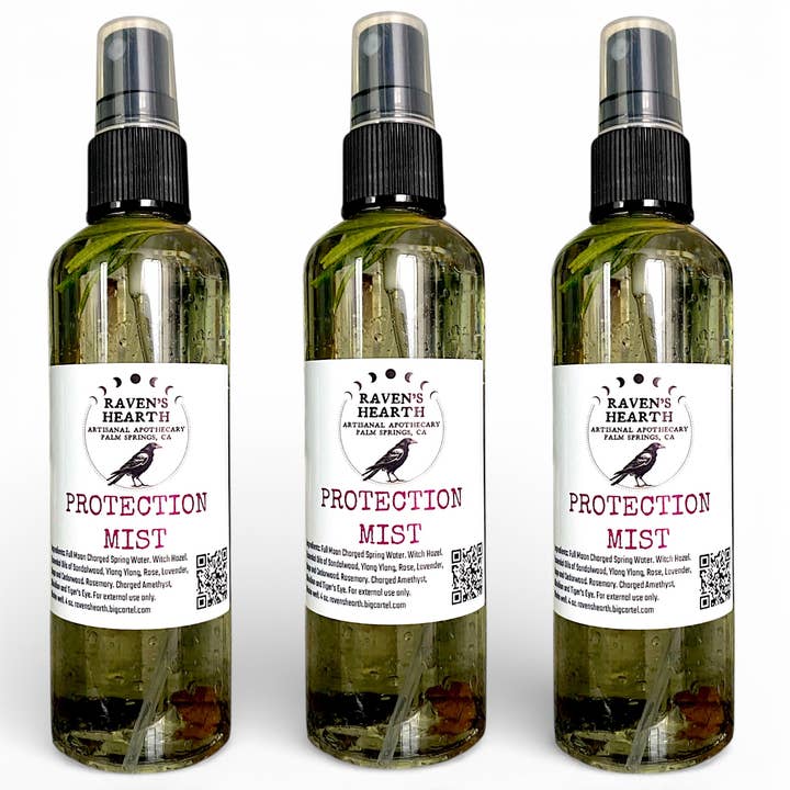 Schutzspray | Kristalle | Bestseller | Handgemacht für den Großhandel von Raven’s Hearth