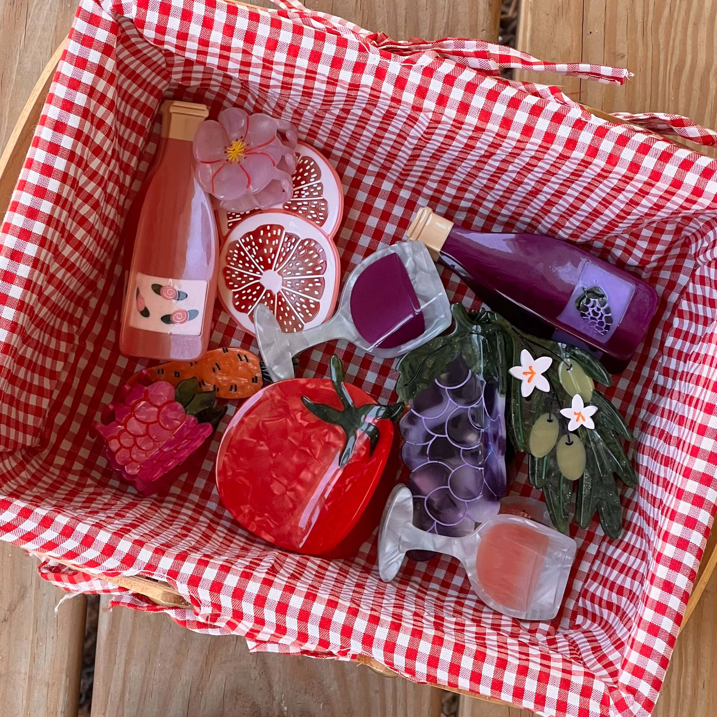 Jenny Lemons - Wholesale Hair Clip - Women's - Midi Tomato Hair Claw Clip6