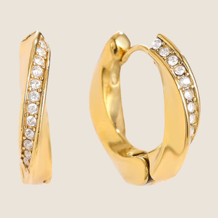 Hélice Torcida Pavé Huggies | Não Desbota por atacado de Sam & Seb Co.