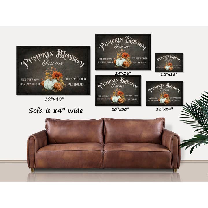 Olive Branch Farmhouse - Wholesale Canvas Art - Pumpkin Blossom Farms Vintage Farmhouse Fall Wall Art