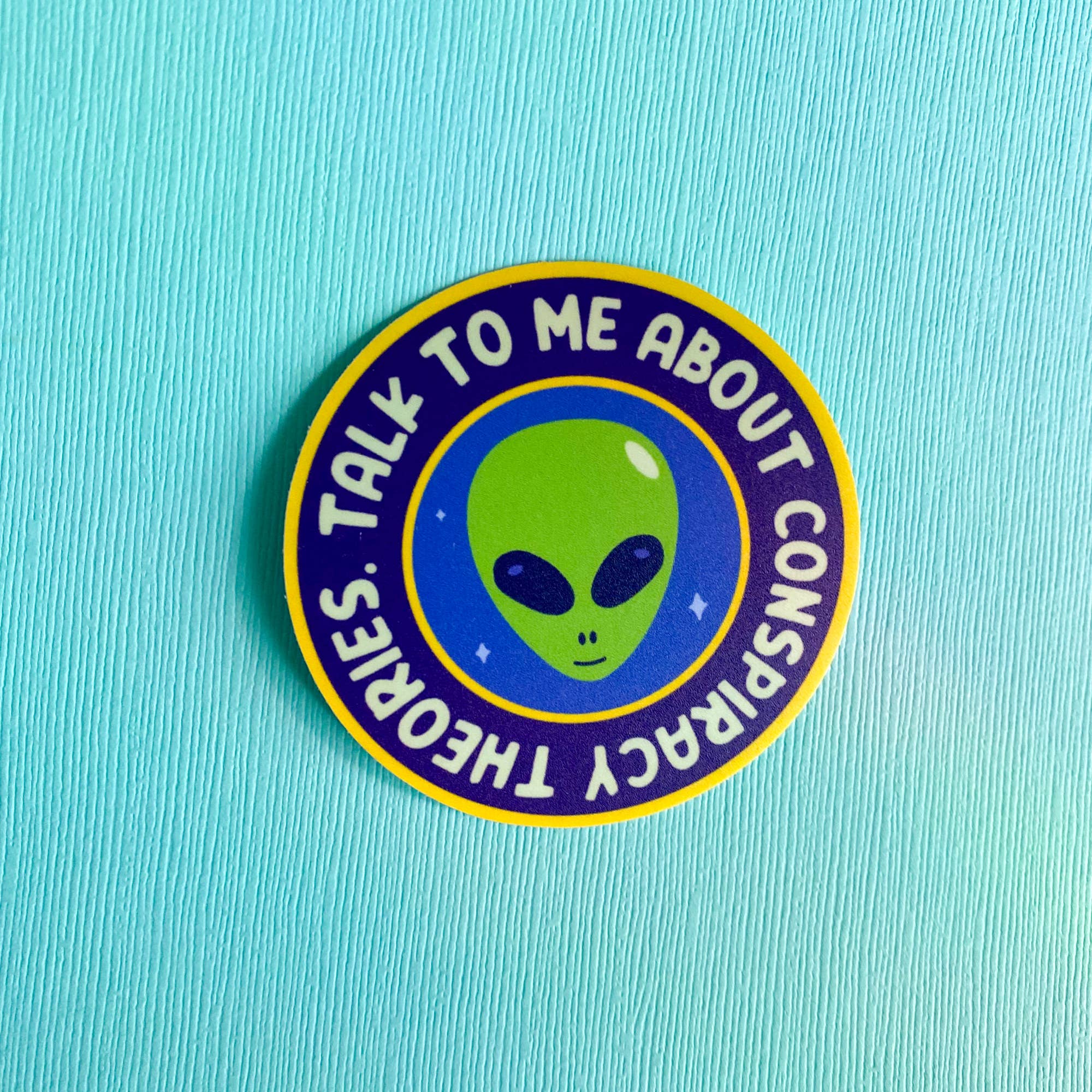 Chelzart - Wholesale Sticker - Conspiracy Theory Sticker | Talk To Me About Conspiracies1