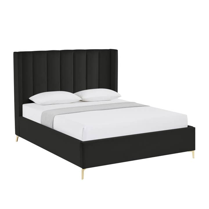HomeRoots - Wholesale Bedroom furniture - Upholstered Queen Bed Frame2